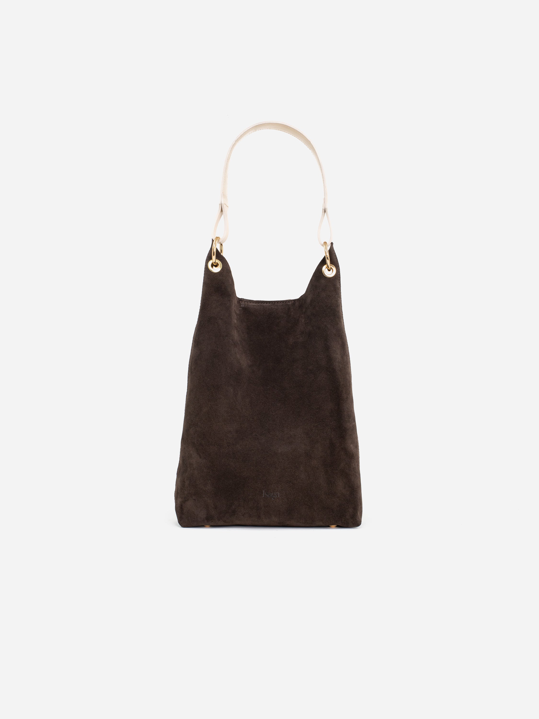 CLARA BROWN SUEDE HANDBAG