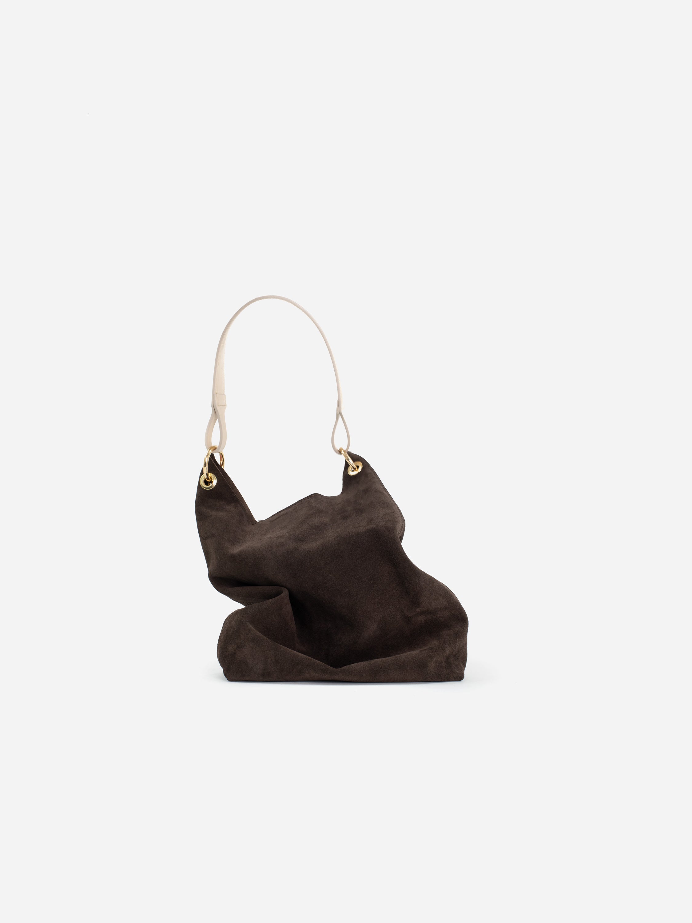 CLARA BROWN SUEDE HANDBAG