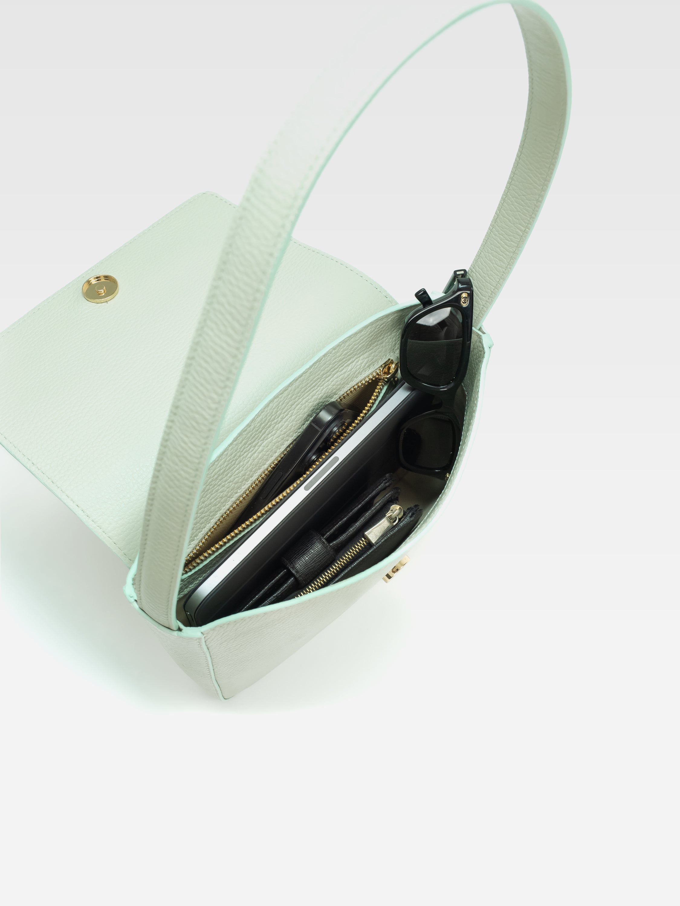 RITA MINT GREEN HANDBAG