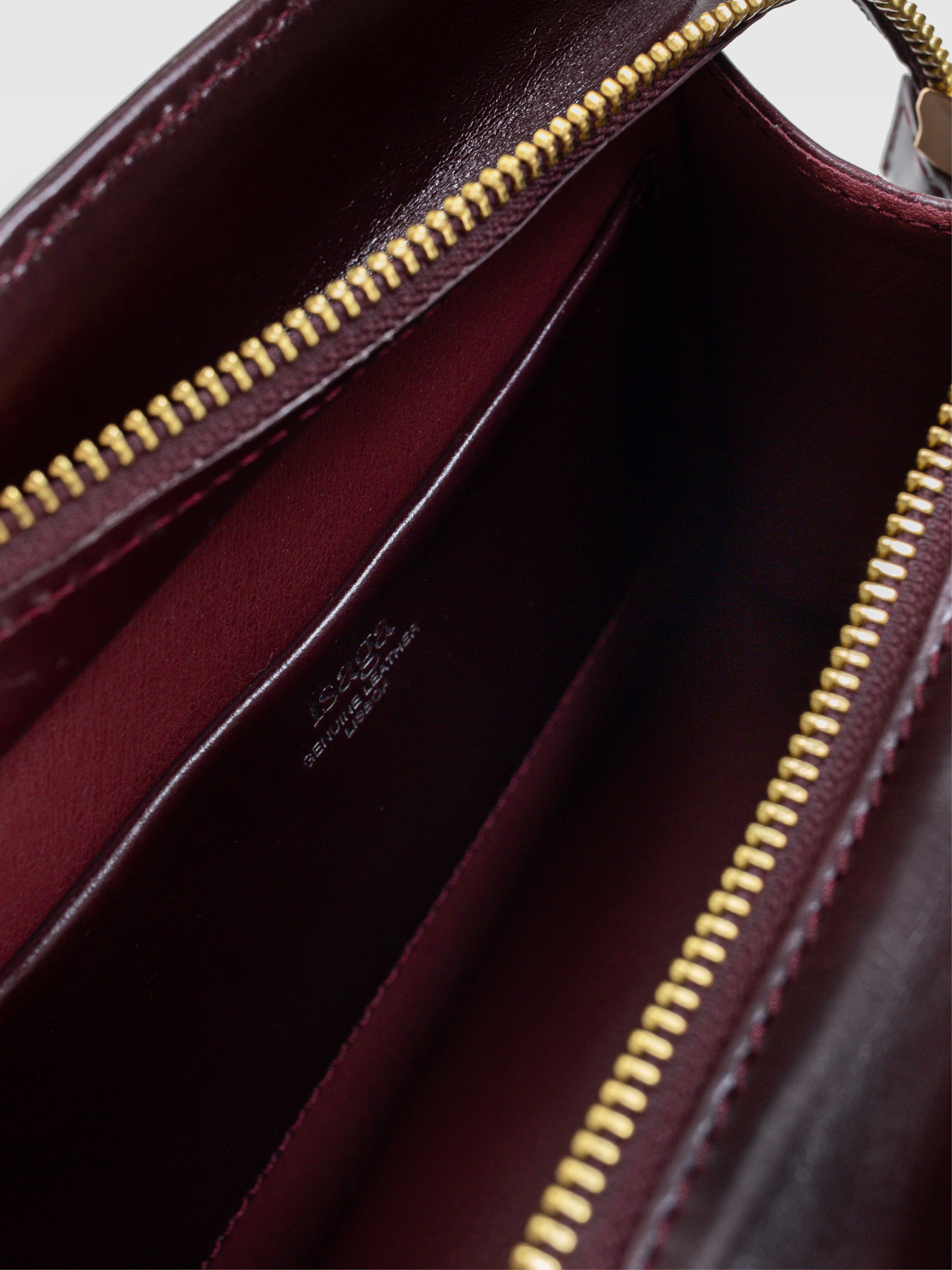 LUCA BORDEAUX HANDBAG