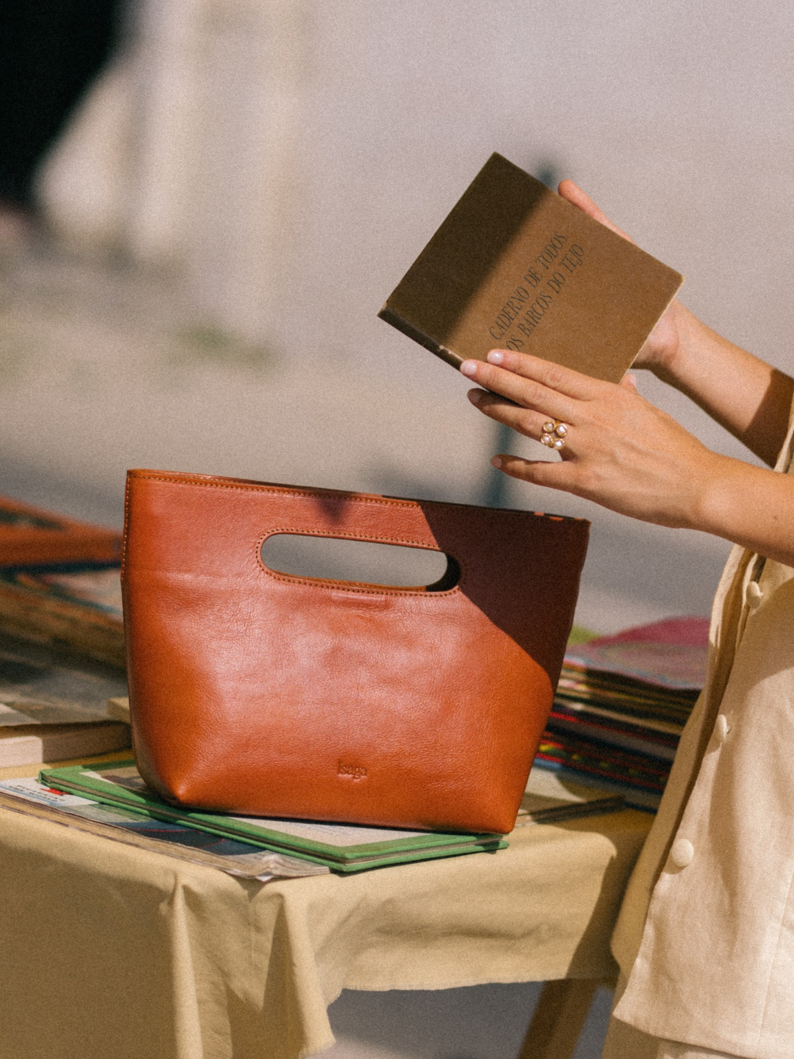 ELLA COGNAC HANDBAG