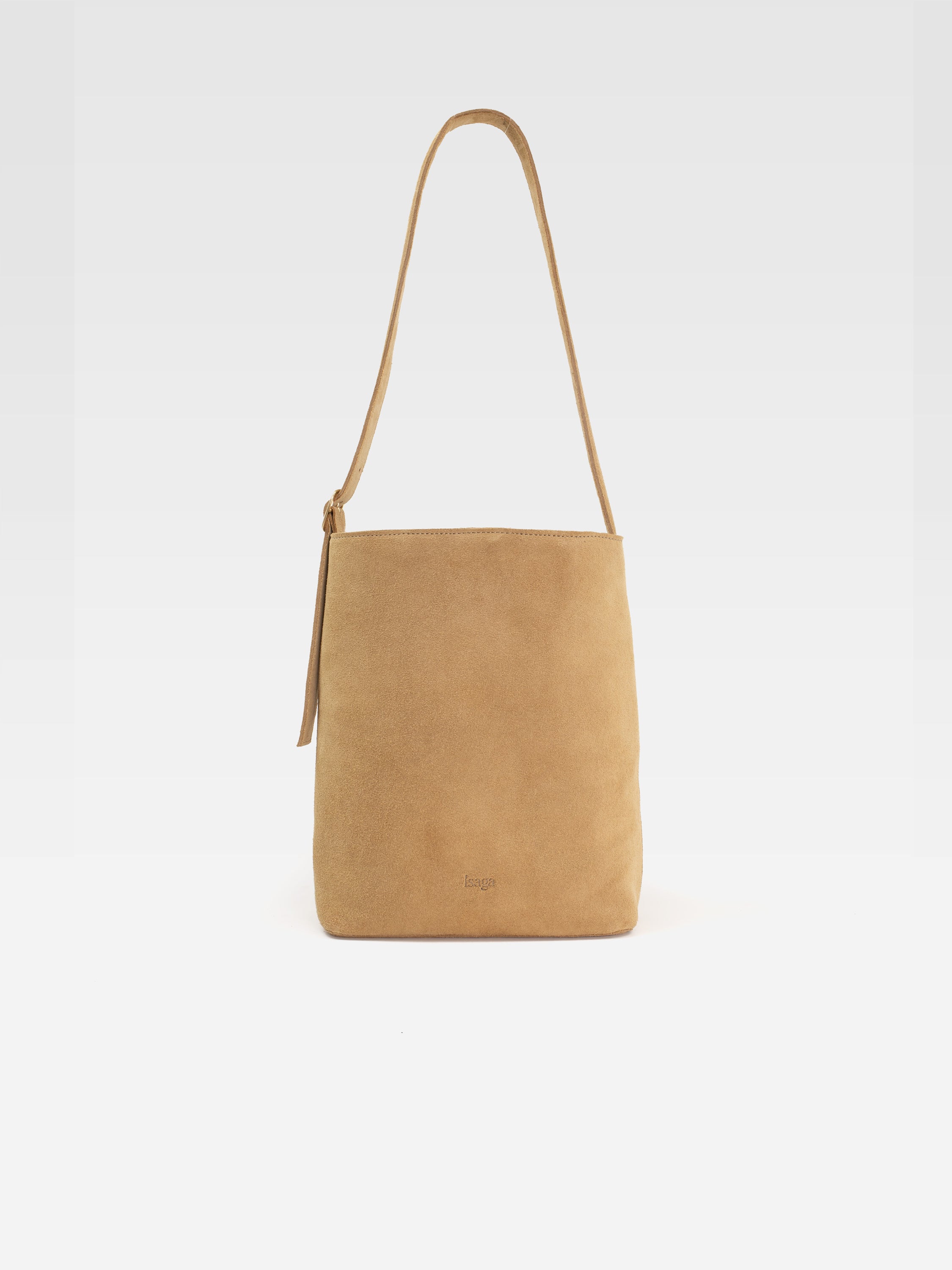 CLARA BROWN SUEDE HANDBAG