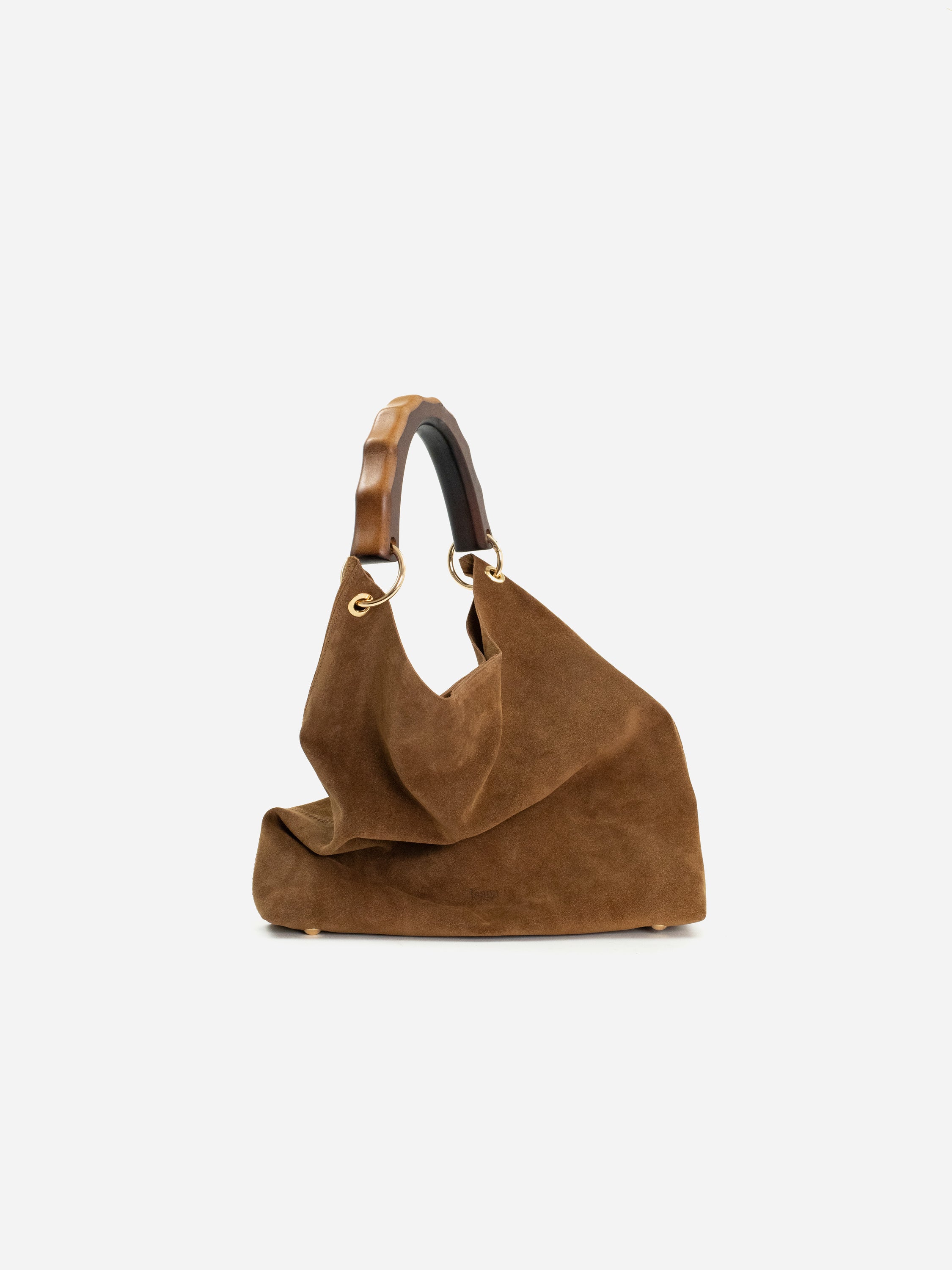 VITÓRIA CAMEL SUEDE HANDBAG