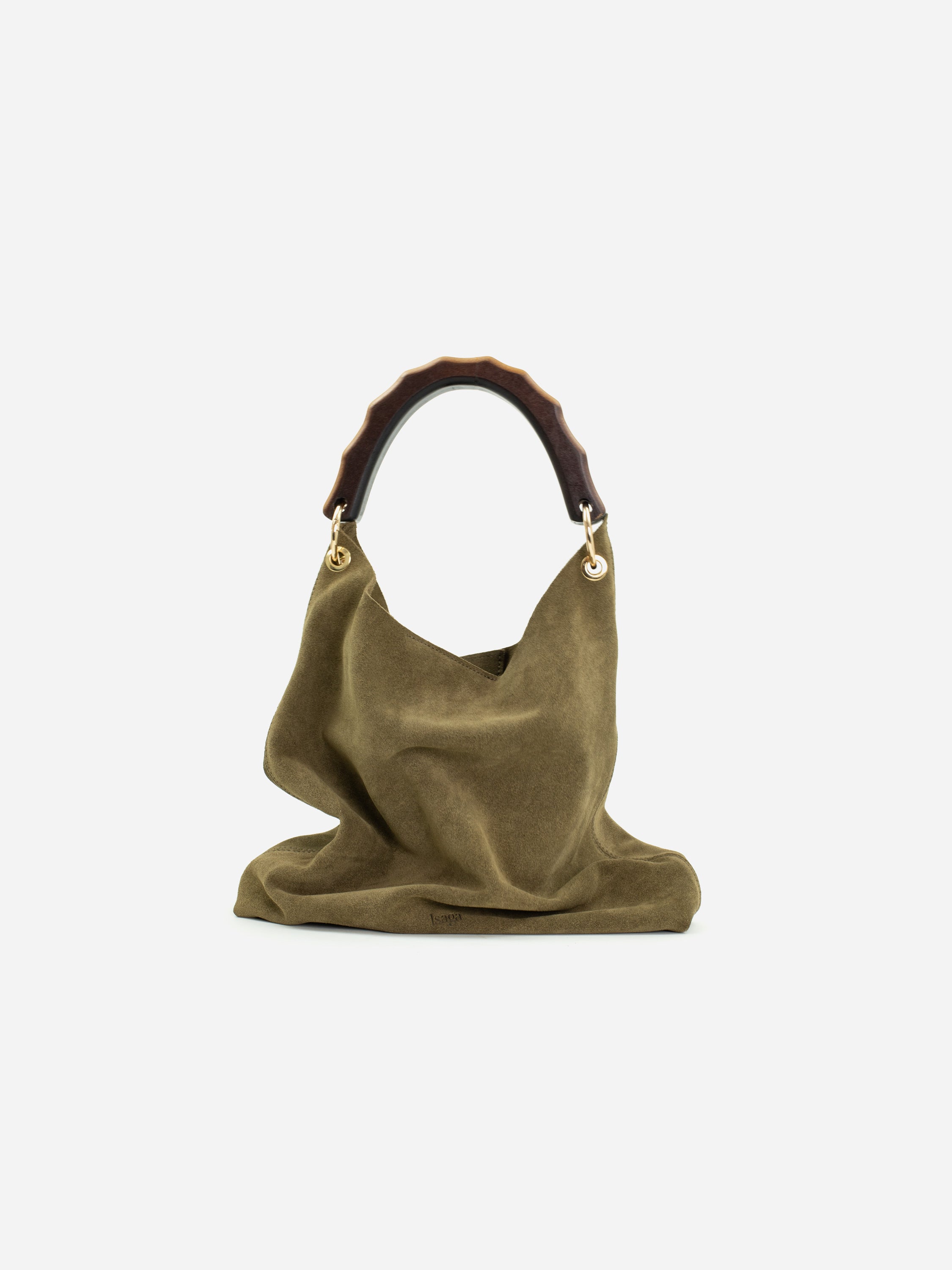 VITÓRIA GREEN SUEDE HANDBAG