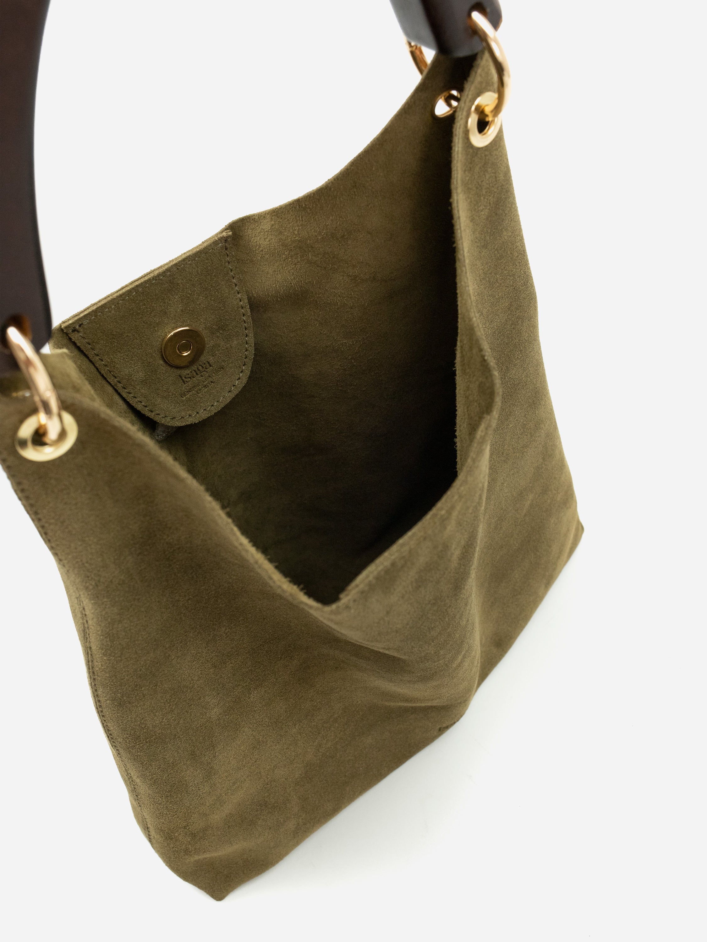 VITÓRIA GREEN SUEDE HANDBAG