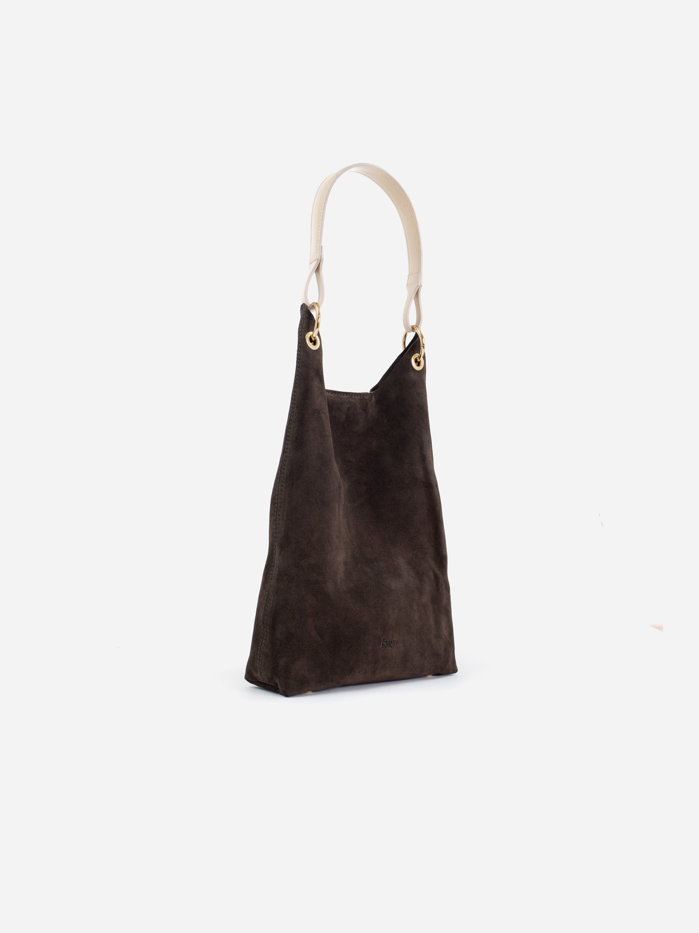 CLARA BROWN SUEDE HANDBAG