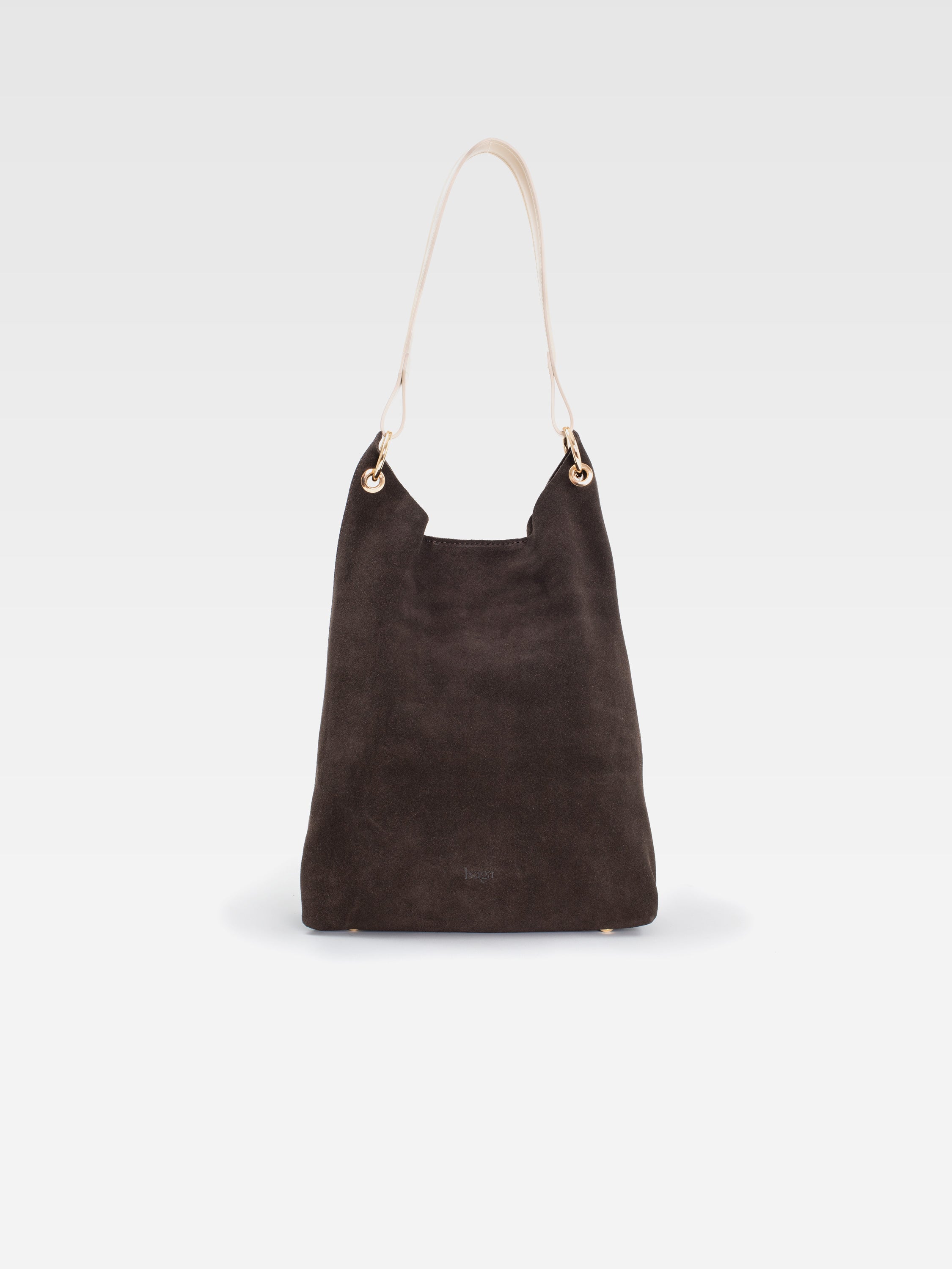 CLARA BROWN SUEDE HANDBAG