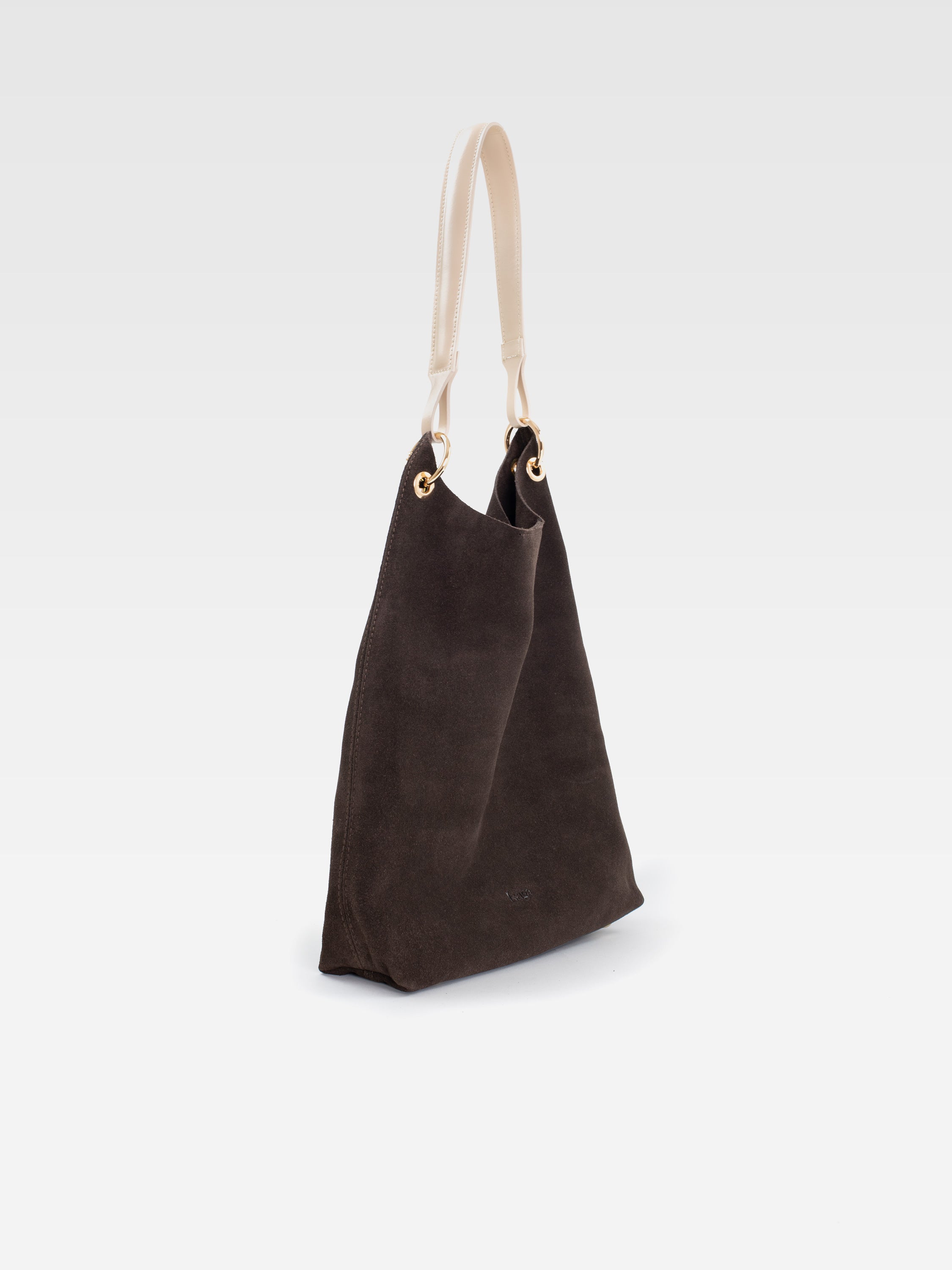 CLARA BROWN SUEDE HANDBAG