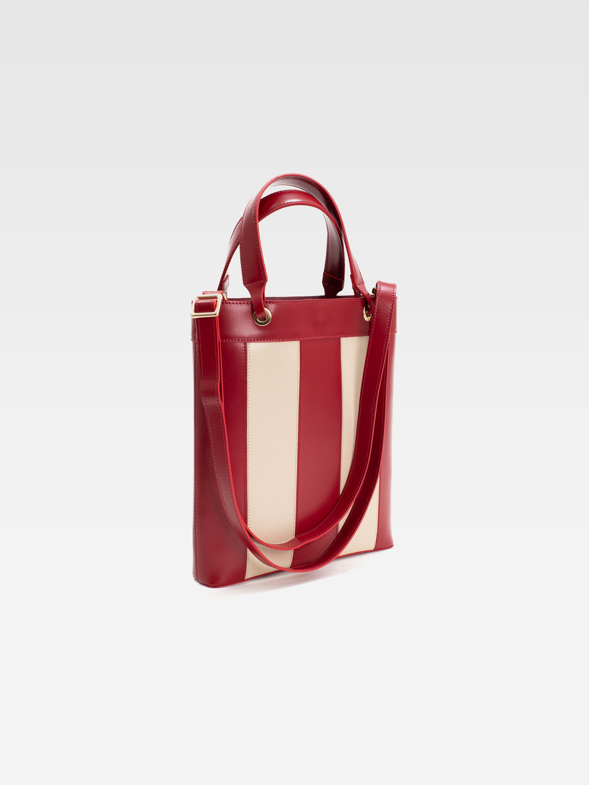 GISELLA HANDBAG RED STRIPES