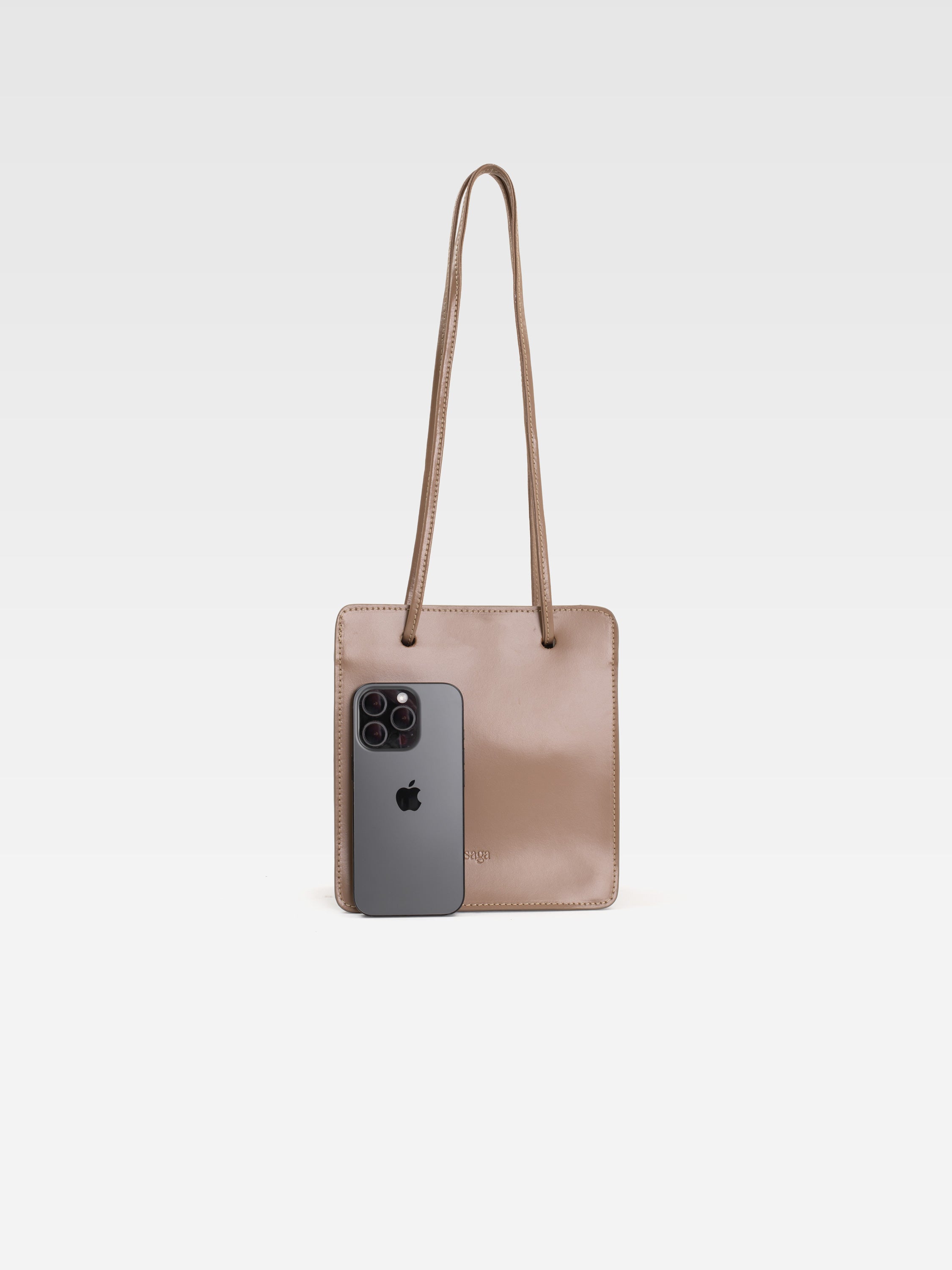 JUDI MINI HAZELNUT HANDBAG