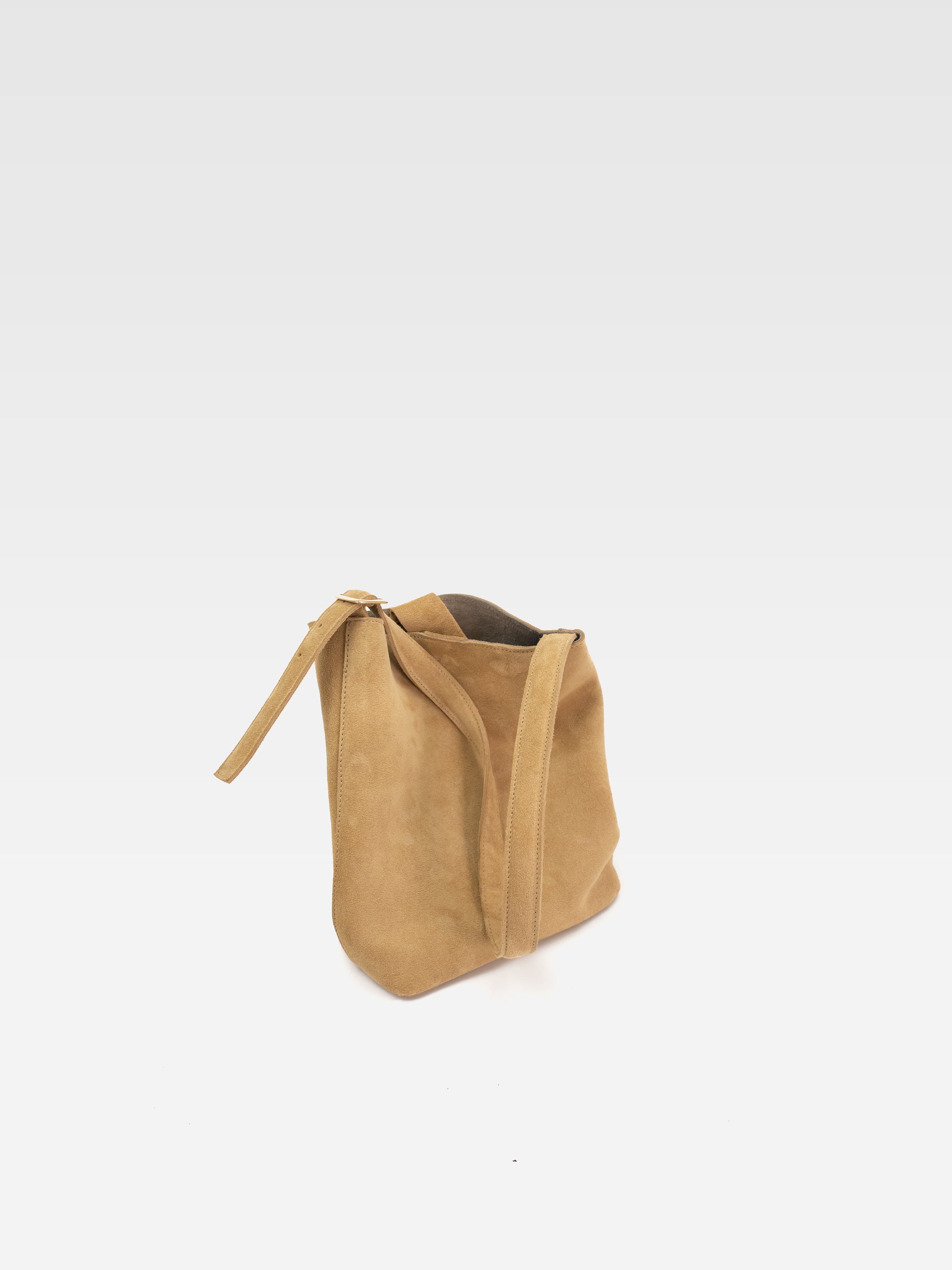 CLARA BROWN SUEDE HANDBAG