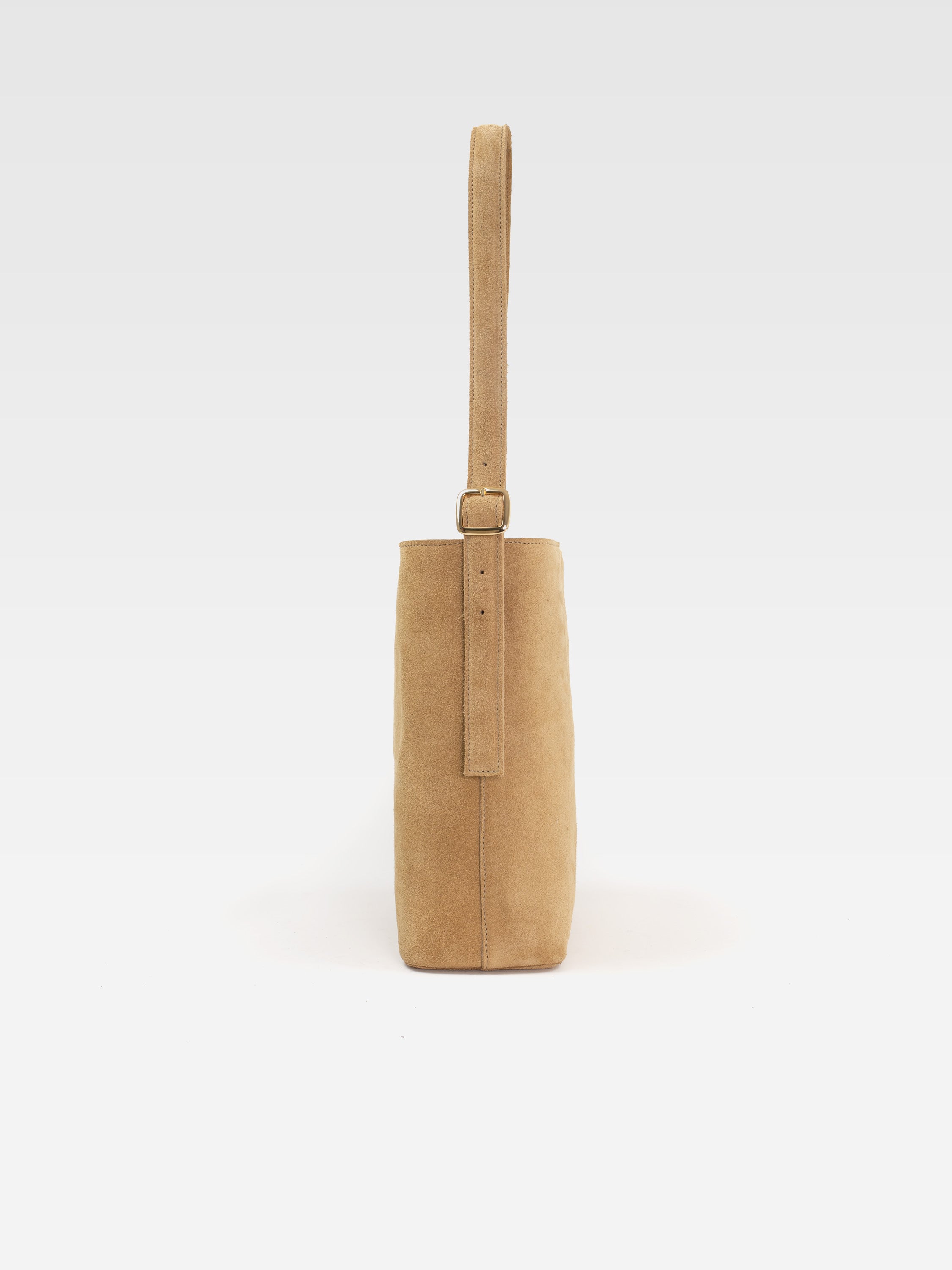 CLARA BROWN SUEDE HANDBAG