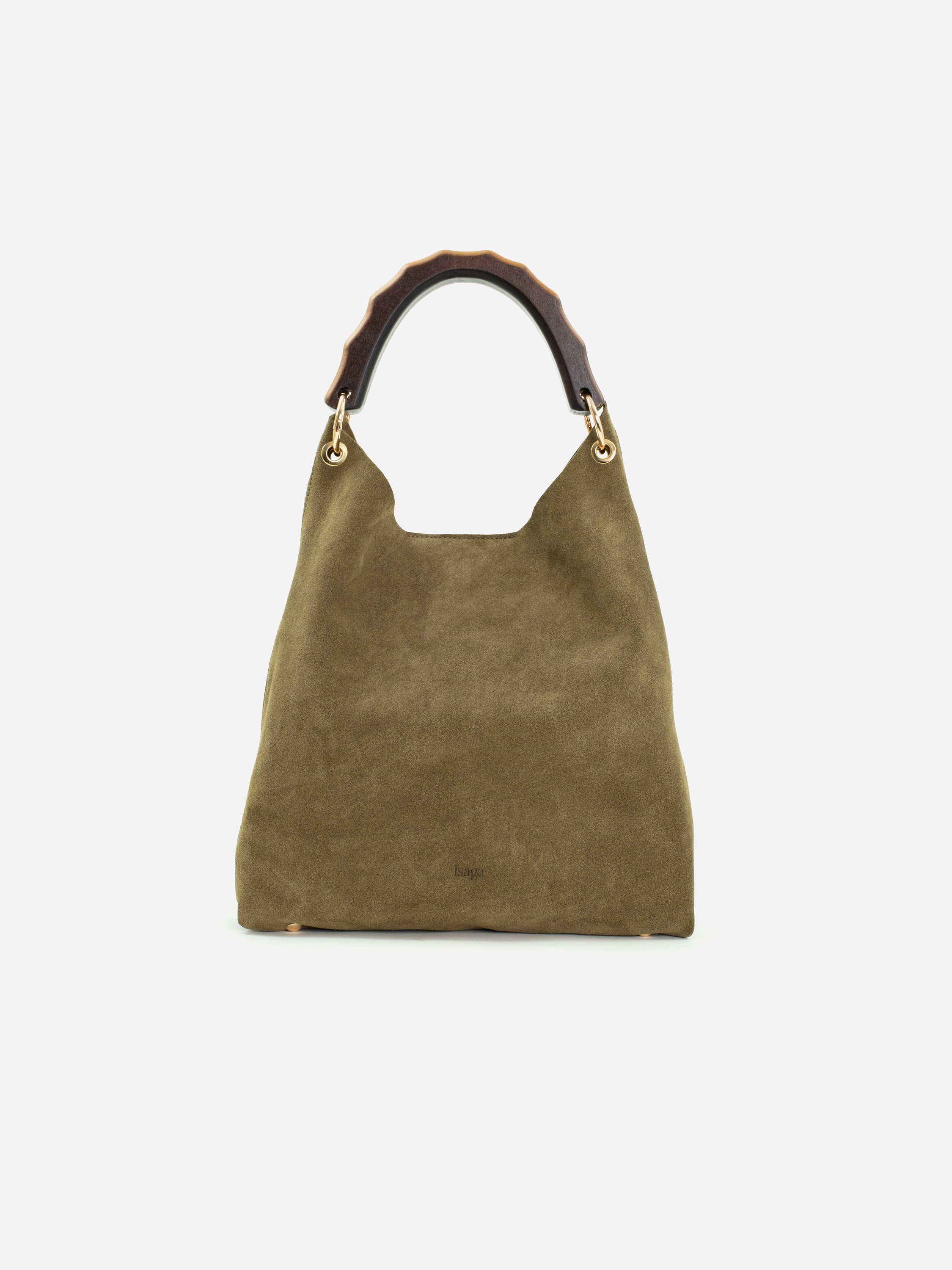 VITÓRIA GREEN SUEDE HANDBAG