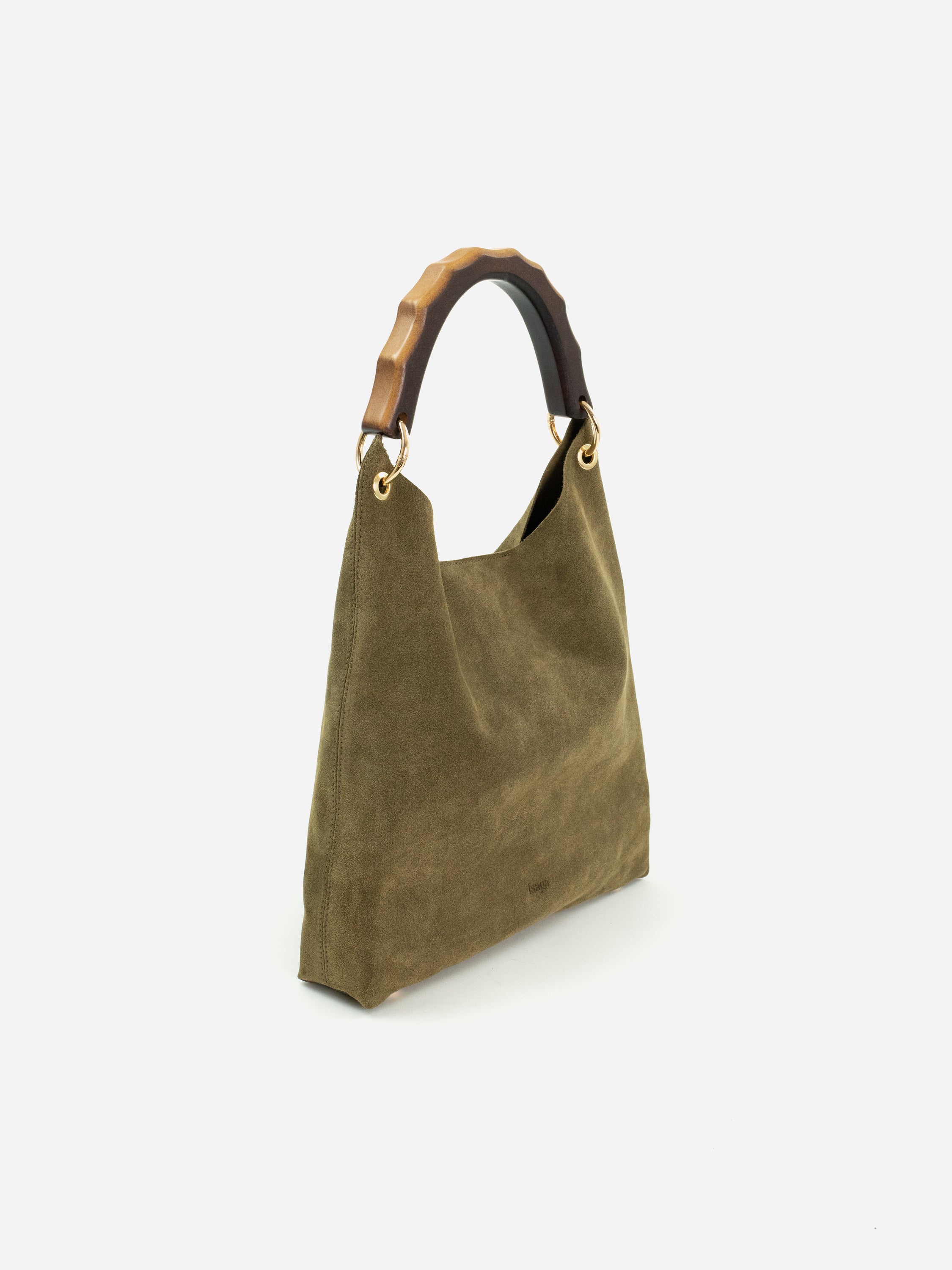 VITÓRIA GREEN SUEDE HANDBAG