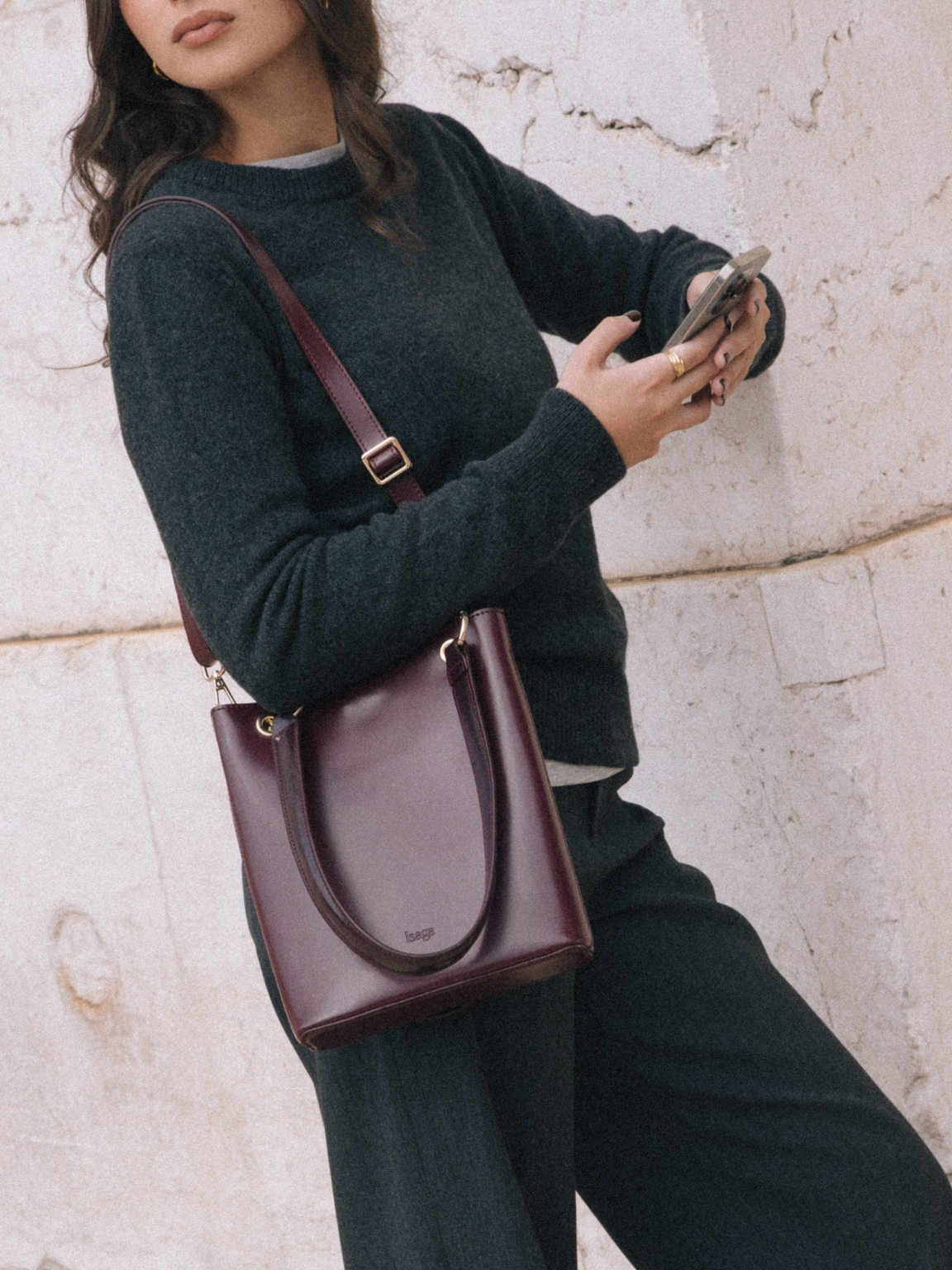 ANNA BORDEAUX HANDBAG